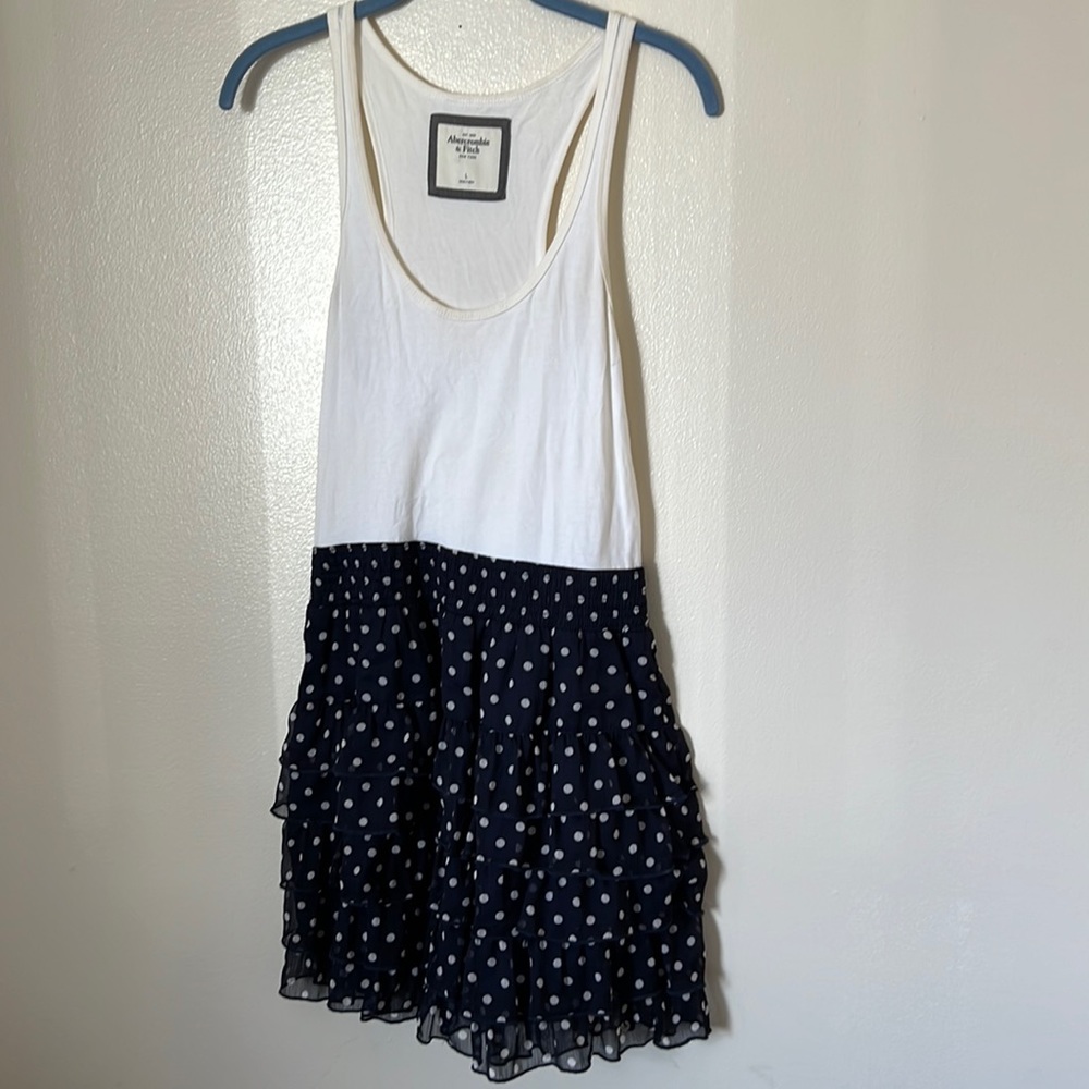 Abercrombie & Fitch Polka Dot Ruffled Dress